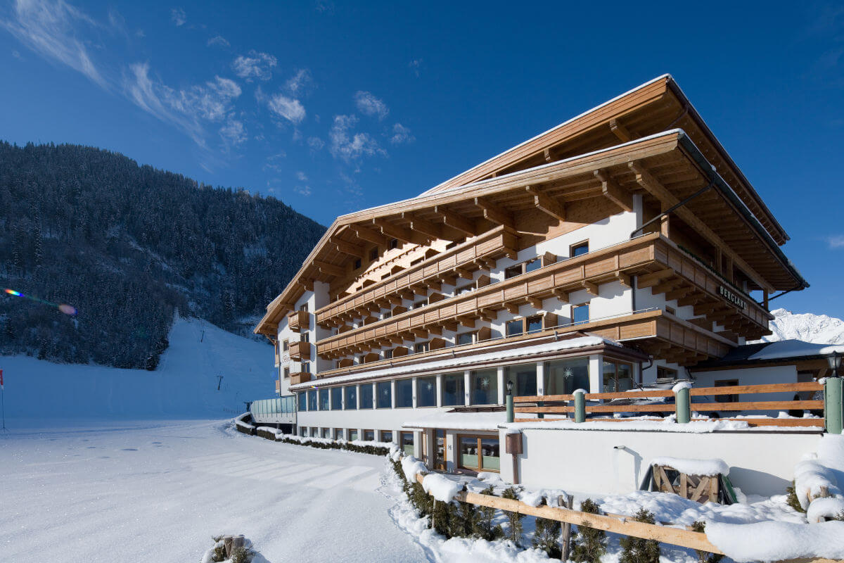Das Hotel Bergland im Schnee: die perfekte Adresse für Ihren Skiurlaub am Achensee