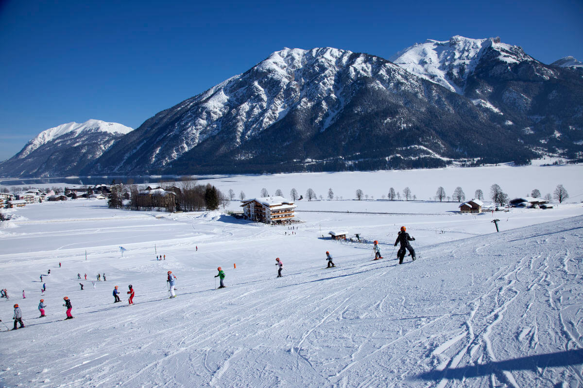 Die anfängerfreundliche Skipiste bei Ihrem Skiurlaub am Achensee